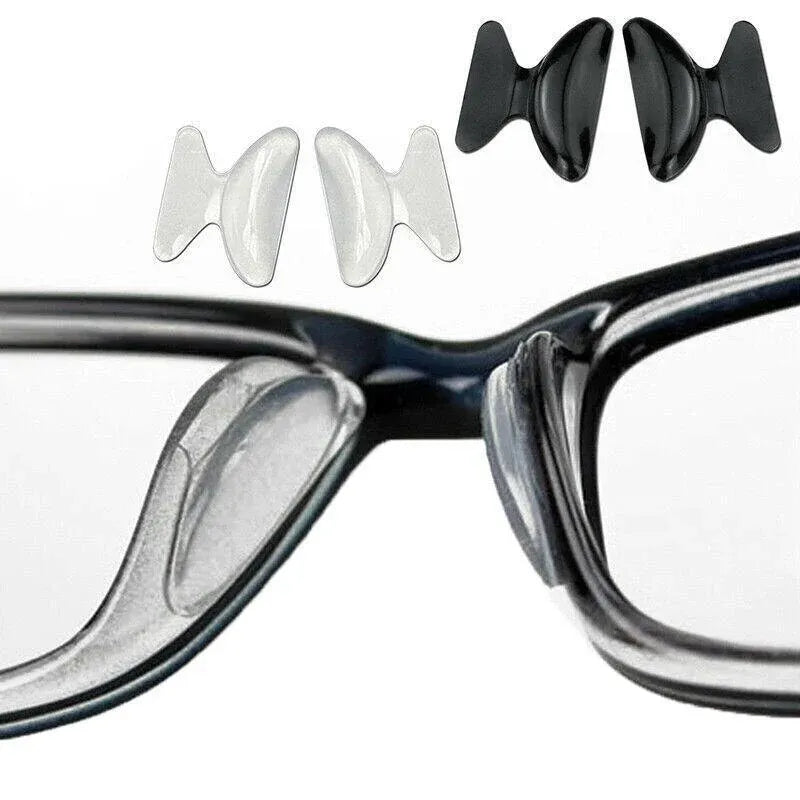 Silicone Anti-Slip Stick On Nose Pads for Eyeglass Sunglasses Glasses Clear - 2.8mm