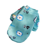 S Size Cute Pet Dog Warm Jumper Sweater Clothes Cat Knitwear Knitted Coats Winter - Green Lion