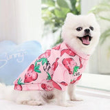 L Size Cute Pet Dog Warm Jumper Sweater Clothes Puppy Cat Knitwear Knitted Coats Winter - Blue Rabbit