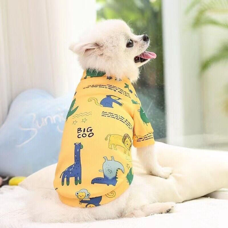 L Size Cute Pet Dog Warm Jumper Sweater Clothes Puppy Cat Knitwear Knitted Coats Winter - Green Lion