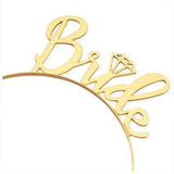 Bride To Be Hen Veil Sash Tiara Hens Night Bridal Shower Kitchen Tea Accessories - Black/Rose Gold Sash - Extra Image