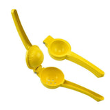 Premium Quality Metal Lemon Squeezer Handheld Juicer Presser Citrus Juice Lime - Red - Front View