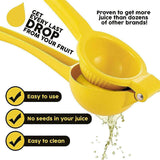 Premium Quality Metal Lemon Squeezer Handheld Juicer Presser Citrus Juice Lime - Red