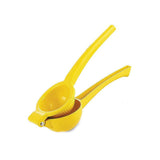 Premium Quality Metal Lemon Squeezer Handheld Juicer Presser Citrus Juice Lime - Red - Close-Up Angle