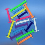 No Tie Elastic Silicone Shoe Laces 16PCS Shoelaces for Sneakers and Runners - Dark Blue 16PCS - Rear View