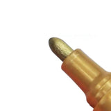 Multicolour Permanent Paint Marker Pens for Tyre Metal Glass Rubber - Brown - Low Angle