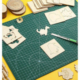 Junesix A1 A2 A3 A4 A5 Pvc Cutting Mat Durable Diy Self Healing Engraving Pad Au - A2