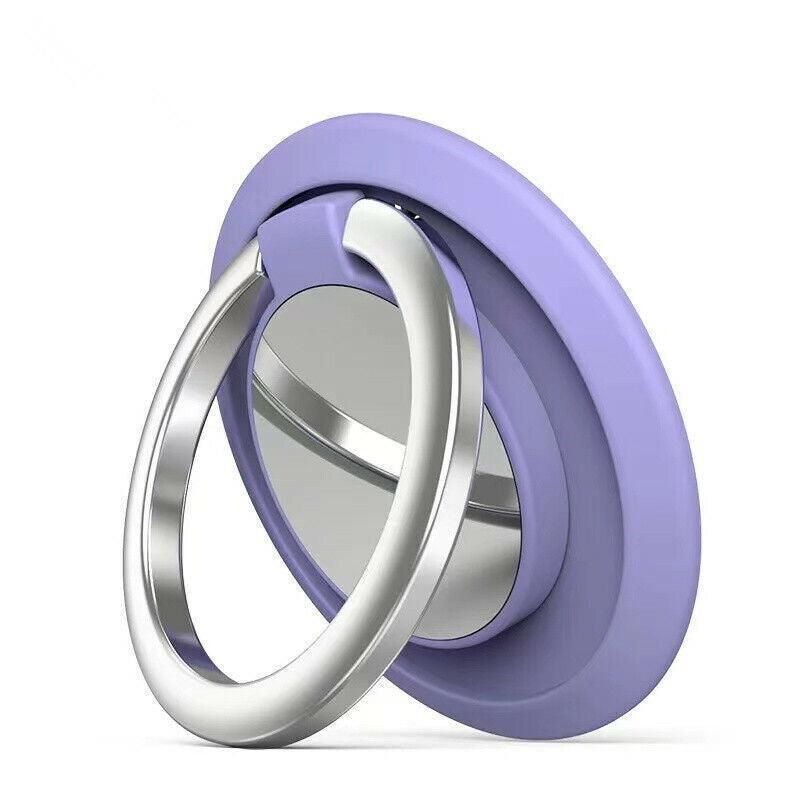 Iring Phone Ring Finger Holder Stand Car Mount Hook For Iphone Ipad Mobile Grip - A8- Purple