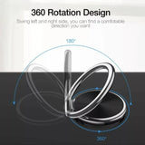Iring Phone Ring Finger Holder Stand Car Mount Hook For Iphone Ipad Mobile Grip - B3- Blue Grey - Extra Image