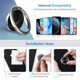 Iring Phone Ring Finger Holder Stand Car Mount Hook For Iphone Ipad Mobile Grip - B4- Pink - Extra Image