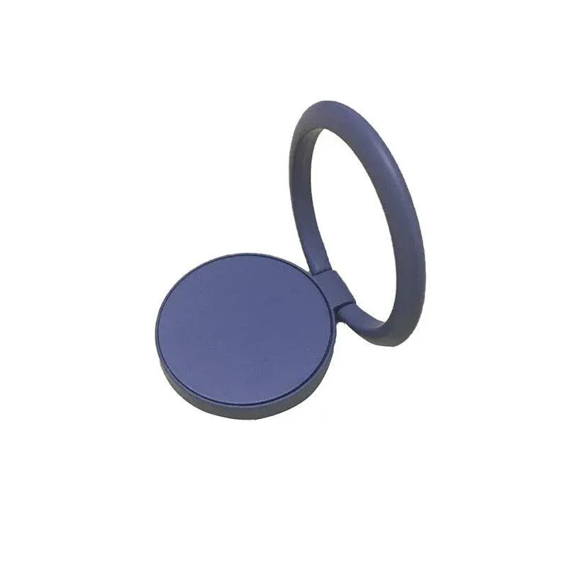 Iring Phone Ring Finger Holder Stand Car Mount Hook For Iphone Ipad Mobile Grip - C- Blue Grey