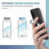 Iring Phone Ring Finger Holder Stand Car Mount Hook For Iphone Ipad Mobile Grip - E- Silver - 45-Degree Angle