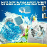 6-48 Pcs Washing Machine Effervescent Tub Bomb Cleaner Remover Deodorant Clean - 6 PCS - Top-Down View