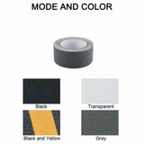 Anti Slip Tape High Grip Adhesive For Flooring Stair Tread - Yellow&Black (2.5cm x 5m) - Side View