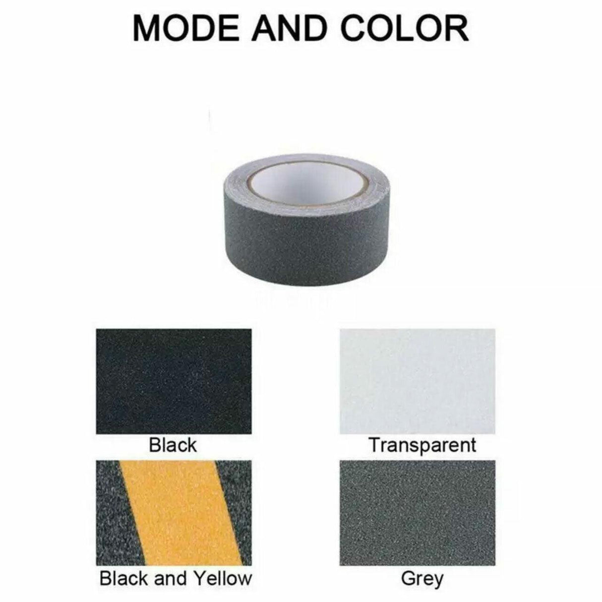 Anti Slip Tape High Grip Adhesive For Flooring Stair Tread - Black (5cm x 5m)
