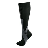Copper Compression Socks for Running Travel Sports Anti Fatigue Support XXL Unisex - Black