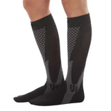 Copper Compression Socks for Running Travel Sports Anti Fatigue Support XXL Unisex - Black - Extra Image