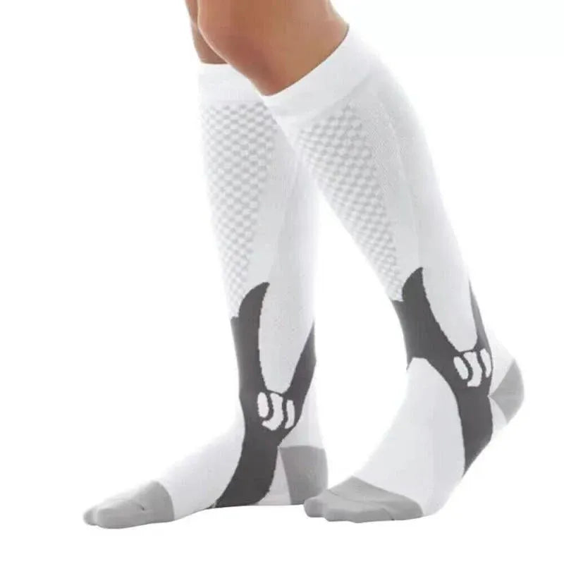 Copper Compression Socks for Running Travel Sports Anti Fatigue Support XXL Unisex - Black
