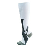 Copper Compression Socks for Running Travel Sports Anti Fatigue Support XXL Unisex - White