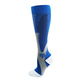 Copper Compression Socks for Running Travel Sports Anti Fatigue Support XXL Unisex - Blue