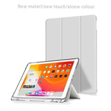 Shockproof Silicone iPad Air 4 Cover with Pencil Slot and Smart Wake - Grey