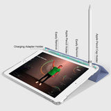 Shockproof Silicone iPad Air 4 Cover with Pencil Slot and Smart Wake - Grey