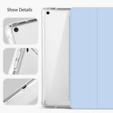 Shockproof Silicone iPad Air 4 Cover with Pencil Slot and Smart Wake - Maccha Green - 45-Degree Angle