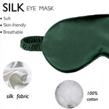 Pure Soft Silk Eyeshade Blindfold Sleep Eye Mask Cover Light Shade Travel Relax - Flesh Pink - Extra Image
