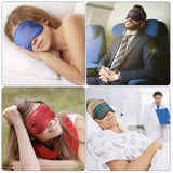 Pure Soft Silk Eyeshade Blindfold Sleep Eye Mask Cover Light Shade Travel Relax - Quietly Elegant Green