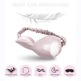 Pure Soft Silk Eyeshade Blindfold Sleep Eye Mask Cover Light Shade Travel Relax - Quietly Elegant Green - Extra Image