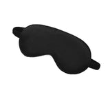Pure Soft Silk Eyeshade Blindfold Sleep Eye Mask Cover Light Shade Travel Relax - Black