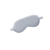 Pure Soft Silk Eyeshade Blindfold Sleep Eye Mask Cover Light Shade Travel Relax - Silver