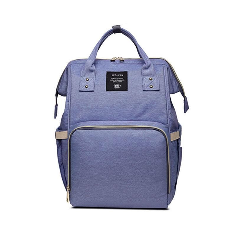 Luxury Multifunctional Diaper Nappy Backpack Maternity Mummy Changing Bag - Purple