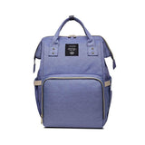 Luxury Multifunctional Diaper Nappy Backpack Maternity Mummy Changing Bag - Purple