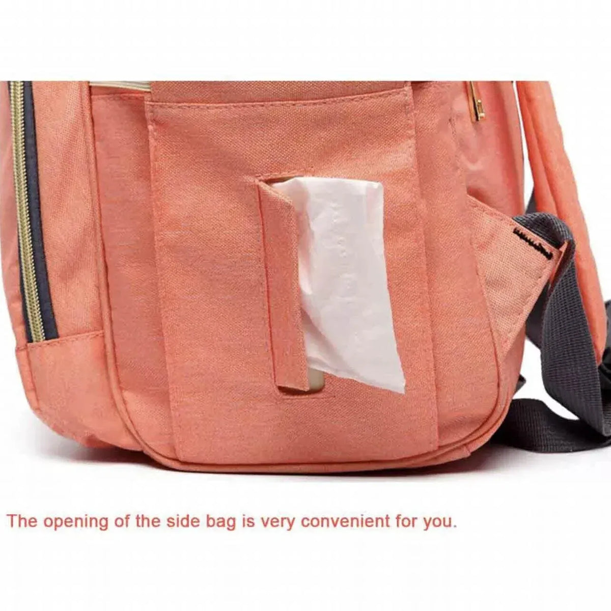 Luxury Multifunctional Diaper Nappy Backpack Maternity Mummy Changing Bag - Black