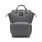 Luxury Multifunctional Diaper Nappy Backpack Maternity Mummy Changing Bag - Dark Gray