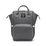 Luxury Multifunctional Diaper Nappy Backpack Maternity Mummy Changing Bag - Dark Gray