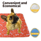 Orange Washable Pet Dog Cat Training Pee Pads Cushion Bed Absorbent Mat - 80X90cm