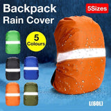 L Size Outdoor Foldable Backpack WaterProof Rain Cover Rucksack Camping Travel - Army Green