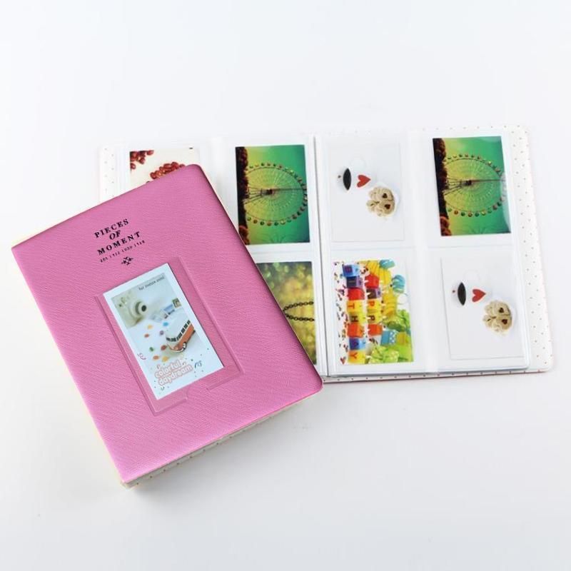 128 Pockets Album Case Storage For Polaroid Photo FujiFilm Camera Film - Lake Blue