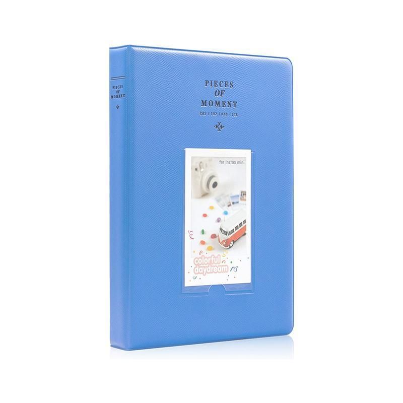 128 Pockets Album Case Storage For Polaroid Photo FujiFilm Camera Film - Royal Blue