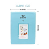 128 Pockets Album Case Storage For Polaroid Photo FujiFilm Camera Film - Royal Blue - Top-Down View