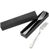 Engraved Stainless Steel Fork with Gift Box Love Message Utensil for Couples Present - 2pcs/Set(A+B)