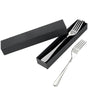 Engraved Stainless Steel Fork with Gift Box Love Message Utensil for Couples Present - 2pcs/Set(A+B)