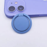 Phone Ring Bracket 360 Degree Rotation Solid Colour Mobile Holder Grip Stand - Blue - Extra Image