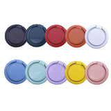 Phone Ring Bracket 360 Degree Rotation Solid Colour Mobile Holder Grip Stand - Orange - Side View
