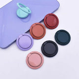 Phone Ring Bracket 360 Degree Rotation Solid Colour Mobile Holder Grip Stand - Orange - Rear View
