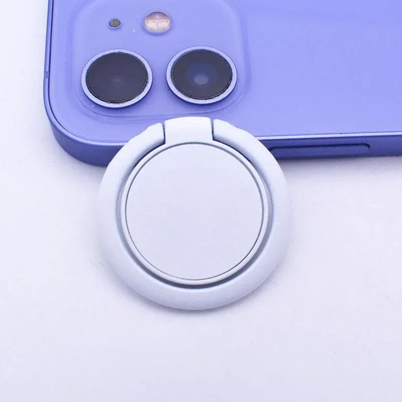 Phone Ring Bracket 360 Degree Rotation Solid Colour Mobile Holder Grip Stand - Orange