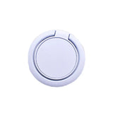 Phone Ring Bracket 360 Degree Rotation Solid Colour Mobile Holder Grip Stand - White