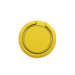 Phone Ring Bracket 360 Degree Rotation Solid Colour Mobile Holder Grip Stand - Yellow